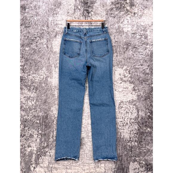 Good American Jeans 6 / 28 Womens Good Boy Straight Split Leg Denim - Picture 2 of 7